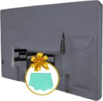 Easy-Going Outdoor TV Cover for 63 to 65 inches LCD, LED, Waterproof, Weatherproof and Dust-Proof TV Screen Protectors with Cleaning Cloth (65 inch,Dark Gray) - Image 2