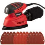 Electric Sander Tool - 14000RPM Mouse Detail Sander with Dust Collection System and 12pc Sandpaper - 120V Electric Hand Sanders for Wood by Stalwart - Image 2