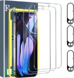 Ferilinso Full Coverage 3 Pack Screen Protector for Google Pixel 9 Pro XL [Phone Case Friendly], 3 Pack Tempered Glass Camera Lens Protector Accessories [Auto- Dusting & Adhesive] - Image 2
