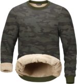 G Gradual Sherpa Lined Sweatshirts for Men Fleece Crewneck Sweatshirt Pullover Warm Shirts for Winter - Image 2