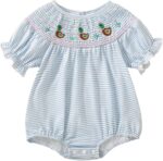 GOOCHEER Baby Girl Short Sleeve Romper Duck Embroidery Infant Girl Bodysuit Summer Outfit Newborn Girl Clothes - Image 2