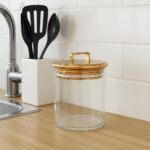 Gold Candy Jar with Lid Decorative Clear PET Jar for Office Desk, Kitchen, or Bathroom – Cute Storage Container, Canister for Kitchen and Desk Organization 16 oz - Image 2