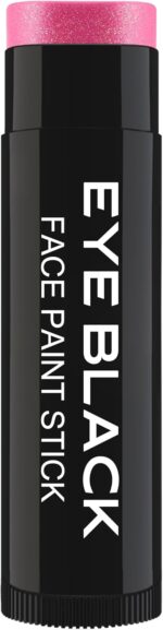 HOT Pink Glitter Eye Black Stick, Anti-Glare Eyeblack for Baseball Football Softball Lacrosse Accessories, Sweat-Proof Sport Face Paint, Smooth & Long Lasting, Full Coverage Shimmery Color - Image 2