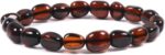 Justinstones Natural Amber Honey Wax Energy Beads Bracelet Crystal Healing Irregular Freeform Baltic Amber Stretchable Bracelet for Adults (Women/Men) - Image 2