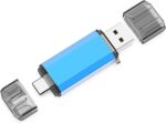 KOOTION USB C Flash Drive 128GB 2 in 1 OTG USB 3.0/Type C Thumb Drive Dual Drive USB C Memory Stick for Smartphone/Laptop/Tablet/PC - 128G, Blue - Image 2