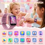 Kids Watch for Girls 4 5 6 7 8 9 10 Years Old Gifts, Smart Watch for Kids with 26 Puzzle Games, HD Touch Screen, Flashlight, Learn Cards, Audiobook, Toddler Toys Christmas Birthday Gifts - Image 2