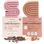 Kitsch Castor Oil Shampoo & Shea Butter Conditioner Bar – Shampoo and Conditioner Set - Hydrating & Moisturizing Bar Soap - Free of Paraben, Silicone, Sulfate - Made in USA - 2pc Set - Image 2