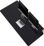 MAIDERN Leather Desk Mat, (5XL) 70.8” x 31.5” Reversible Office Desk Pad Mat, Cork & Leather Large Mouse pad for Desk, Waterproof Computer Desk Mat for Gaming Home Office (Black) - Image 2