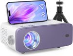 Mini Projector, VOPLLS 1080P Full HD WiFi Bluetooth Portable Projector, Outdoor Home Theater Movie Video Projector, 50% Zoom, Compatible with HDMl, USB, AV, Smartphone (15000L) - Image 2