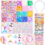 MiuCo Bracelet Making Kit for Kids Girls - Cute Beads for Jewelry Making Kit with Charms - Arts and Crafts for Make Necklaces - Birthday Gifts for Girls Ages 5 6 7 8 9 10 (Kids' Jewelry Making Kits) - Image 2