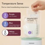 Momcozy Easy Pour Breastmilk Storage Bag, 8Oz, Temp-Sensing Color Change, 60 Count Milk Bag with Self Standing for Breastfeeding, No Leak Presterilized for Freezer, Recyclable & BPA Free - Image 2