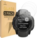 Mr.Shield Screen Protector compatible with Garmin Instinct 2X Solar [Tempered Glass] [3-PACK] [Japan Glass with 9H Hardness] - Image 2