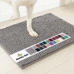 Muddy Mat® Shown on TV Super Absorbent Microfiber Dog Door Mat for Muddy Paws, Non-Slip Washable Pet Rug, Quick Dry Chenille Entryway Carpet, Machine Washable Indoor Outdoor mat, Grey 30"x19" - Image 2