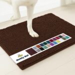 Muddy Mat® Shown on TV – Super Absorbent Microfiber Dog Door Mat for Muddy Paws, Non-Slip Washable Pet Rug, Quick Dry Chenille Entryway Carpet, Machine Washable Indoor Outdoor mat, Brown 35"x24" - Image 2