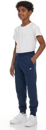 New Balance Boys Fleece Jogger 3 Pack – Kids Soft Cotton Blend Fleece Sweatpants with Pockets, Athletic Fit, Sizes 4-20 - Image 2