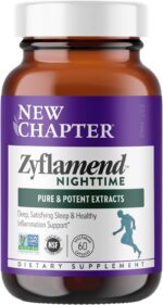 New Chapter Sleep Aid – Zyflamend Nighttime for Sleep Support with Turmeric + Valerian Root + Lemon Balm + Holy Basil, Vegetarian Capsules, 60 Count - Image 2