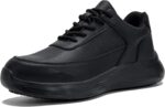 Non Slip Work Shoes, Water Oil Resistant Sneakers, Lightweight Kitchen Chef Restaurant Food Service Nursing Leather Footwear - Image 2