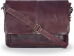 Oak Leathers Leather Messenger Bag for Men and Women - Laptop Briefcase Bag For College, Office, Adjustable Shoulder Strap - Image 2