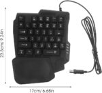 One Handed Gaming Keyboard - 35 Key Mini Mechanical Keyboard Backlight Wired Computer Mechanical for PC Gaming - Image 2