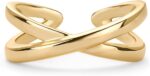 PAVOI 18K Gold Plated Adjustable Toe Rings for Women | Trendy Criss-Cross and Classic Band Toe Ring - Image 2