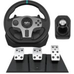 PXN Racing Wheel - Steering Wheel V9 Driving Wheel 270°/ 900° Degree Vibration Gaming Steering Wheel with Shifter and Pedal for PS4,PC,PS3,Xbox Series X|S, Xbox One(V9) - Image 2