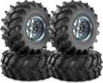 REDSPIDER • Metal 2.2 Beadlock Wheels and Tires 2.2'' Crawler Monster Spike Tire(4pcs) for 1/10 RC Crawler Car TRX4 TRX6 Axial SCX10 90046 SCX10 III AXI03007 Tamiya CC01 D90 D110 (Titanium) - Image 2