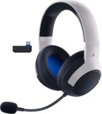 Razer Kaira HyperSpeed Wireless Gaming Headset for PlayStation 5 / PS5, PS4, PC, Mobile: 50mm Drivers - HyperClear Cardioid Mic - Memory Foam Cushions - Bluetooth - 30 Hr Battery - White & Black - Image 2