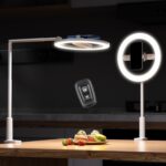 Ring Light with Overhead Phone Mount, 10" Selfie Light with Stand and Phone Holder for Video Recording, Desk Overhead Tripod for Content Creators, TikTok, YouTube, Zoom Meeting, Live Streaming - Image 2