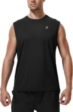 Roadbox Workout Sleeveless Shirts for Men Athletic Gym Basketball Quick Dry Muscle Tank Tops - Image 2