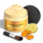 SHVYOG Vitamin C Face Mask with Kaolin Clay and Turmeric for Dark Spots, Dull Skin, Skincare Facial Mask for Controlling Oil and Refining Pores 5.29 Oz - Image 2