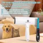SheddEase Groom & Care Reusable Dog & Cat Hair Remover for Furniture, Couch, Carpet | Deshedding Comb for Shedding, All-in-One Pet Hair Remover & Grooming Comb Kit - Image 2