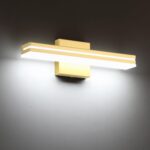 SineRise 16-Inch LED Modern Bathroom Vanity Light Bar, Gold Modern Acrylic Bathroom Wall Lighting Fixtures Over Mirror (Cool White 6000K) - Image 2
