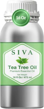 Siva Tea Tree Essential Oil - 16 Fl Oz – 100% Natural Tea Tree Oil - for Diffuser, Face, Skin Care, Aromatherapy, Hair Care, Scalp and Body Massage - Image 2