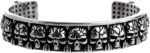 Skull Bracelets for Men, Stainless Steel Embossed Skull Cuff Bracelet, Chunky Gothic Punk Biker Jewelry with Heavy Metal Design, Masculine Gift for him - Image 2
