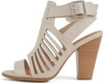 Soda Yummy ~ Gladiator Cutout Stacked Heel Sandal Shoes with Adjustable Ankle Buckle - Image 2