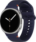 Sport Bands Compatible for Samsung Galaxy Watch 8/8 Classic Band,No Gap One Click Soft Silicone Replacement Strap for Galaxy Watch 8 40 44mm/8 Classic 46mm Men Women-6 Packs - Image 2