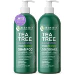 Tea Tree Lavender Shampoo & Conditioner Set with Mint & Rosemary, Cleanses, Cools & Soothes Dry, Itchy Scalp, Sulfate & Paraben-Free, For All Hair Types, 16 fl oz Each - Image 2