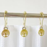 Tree of Life Shower Curtain Hooks Set of 12, Rust Proof Shower Curtain Rings for Bathroom, Metal Decorative Shower Curtain Hangers Bathroom Accessories - Image 2