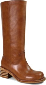 UBWDU Women's Knee High Boots Chunky Block Heel Long Boots Square Toe Low Heel Boots for Women - Image 2