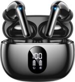 Wireless Earbuds Bluetooth 5.3 Ear Buds, Hi-Fi Stereo Bass Ear Buds with 48H Playtime & LED Display, Lightweight in-Ear Headphones with Mic, IPX7 Waterproof, Touch Control for iPhone - Image 2