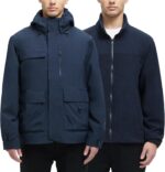 YGREYG Men's 3 in 1 Waterproof Winter Jackets Ski Warm Snow Rain Coat Puffer Liner Hood Windbreaker - Image 2