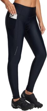 baleaf Women's Bike Pants 4D Padded Cycling Tights High Waisted Bicycle Clothes Pockets Biking Apparel UPF 50+ - Image 2