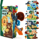 hahaland Baby Books 0-6 Months,Infant Tummy Time Toy Sensory Toys 6 to 12 Months Touch Feel Book Travel Toy Gifts for Boy Girl 0-3 Month Baby Shower Christmas Birthday Gifts Stocking Stuffers (Single) - Image 2