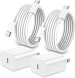 iPhone 17 16 15 Charger Fast Charging,2Pack 20W Apple iPad USB C Wall Chrager Block with 6FT USB C to C Cable for iPhone 17/Pro/Pro Max/17 Air/ 16/16 Pro/16 Pro Max/15/Plus/Pro/Pro Max - Image 2