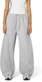 Aelfric Eden Mens Wide Leg Sweatpants Solid Arc Sweat Pants Open Bottom Casual Athletic Lounge Pants with Pockets - Image 3