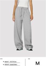 Aelfric Eden Mens Wide Leg Sweatpants Solid Arc Sweat Pants Open Bottom Casual Athletic Lounge Pants with Pockets - Image 4