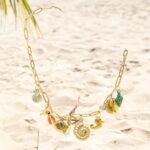 JNF Cute Boho Charm Necklace for Women Paperclip Chain Necklace Sun Moon Star Coin Heart Flower Boot Boho Bow Charms Necklaces - Image 5