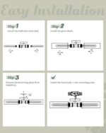 Ken & Ricky 24" Bathroom Vanity Light, Brushed Nickel Wall Light Fixtures, Modern Wall Sconce with Clear Glass for Bathroom, Bedroom, Hallway, KR3376-W-BN-1PK - Image 9