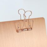 A5 Rose Gold Clipboard, Metal Menu Clip Board with Binder Clip, Folder Plate Writing Splint Paperboard Drawing Board Office Stationeries Supplies (Rose Gold) - Image 4
