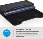 Leather Phone Holster with Strong Metal Belt Clip and Card Holder Compatible with iPhone 16 15 14 13 12 and Pro, Galaxy S25 S24 S23 S22 S21 S20 for Everyday Protection, M-Black - Image 4